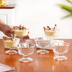 Vintage Dessert Glass Set Of 6 120ml Nestasia
