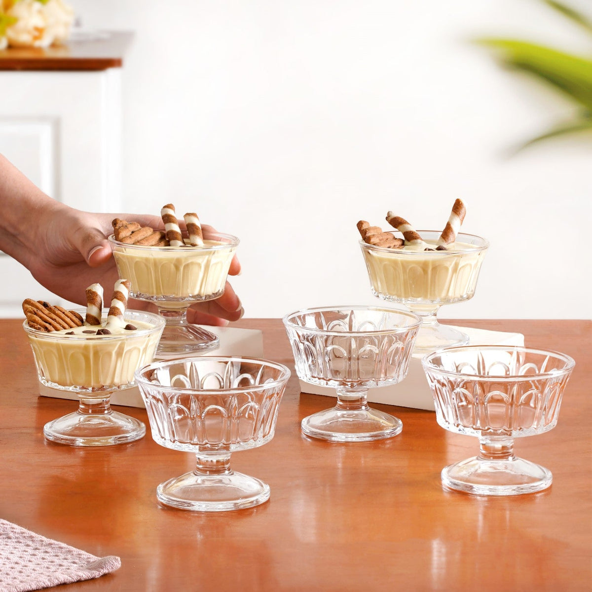 Vintage Dessert Glass Set Of 6 120ml Nestasia