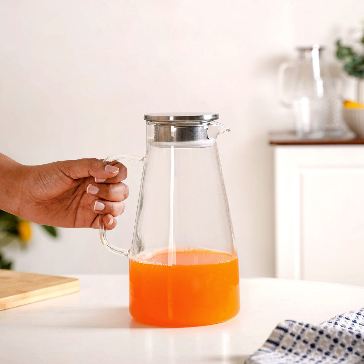 Transparent Glass Jug 1850ml Nestasia