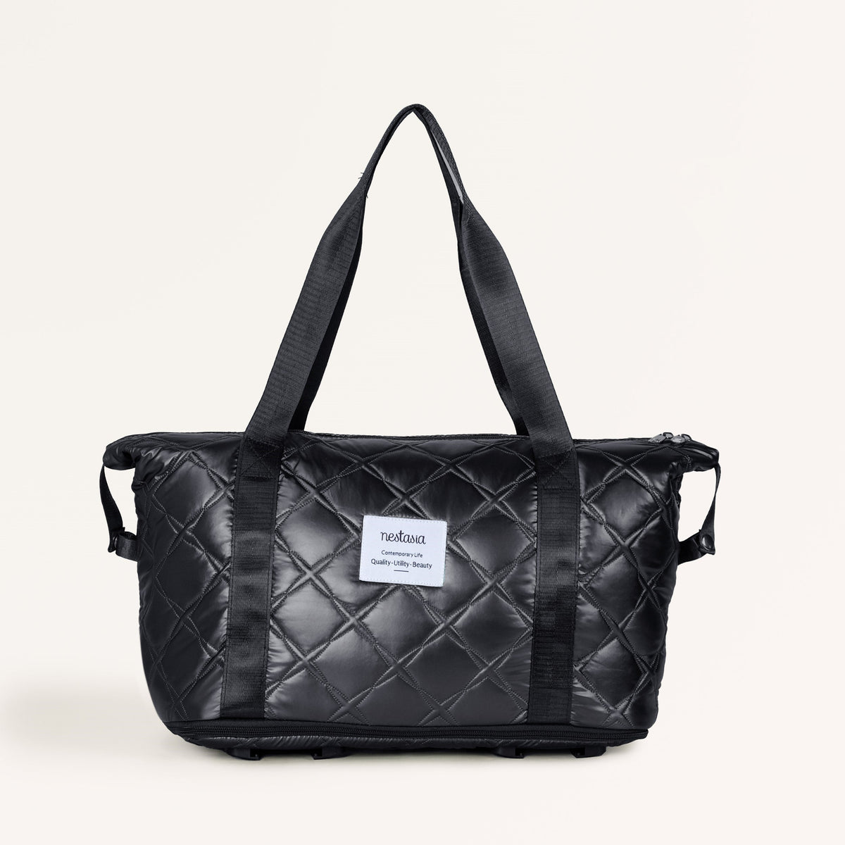 Movo Travel Bag With Removable Wheels Metallic Black Nestasia