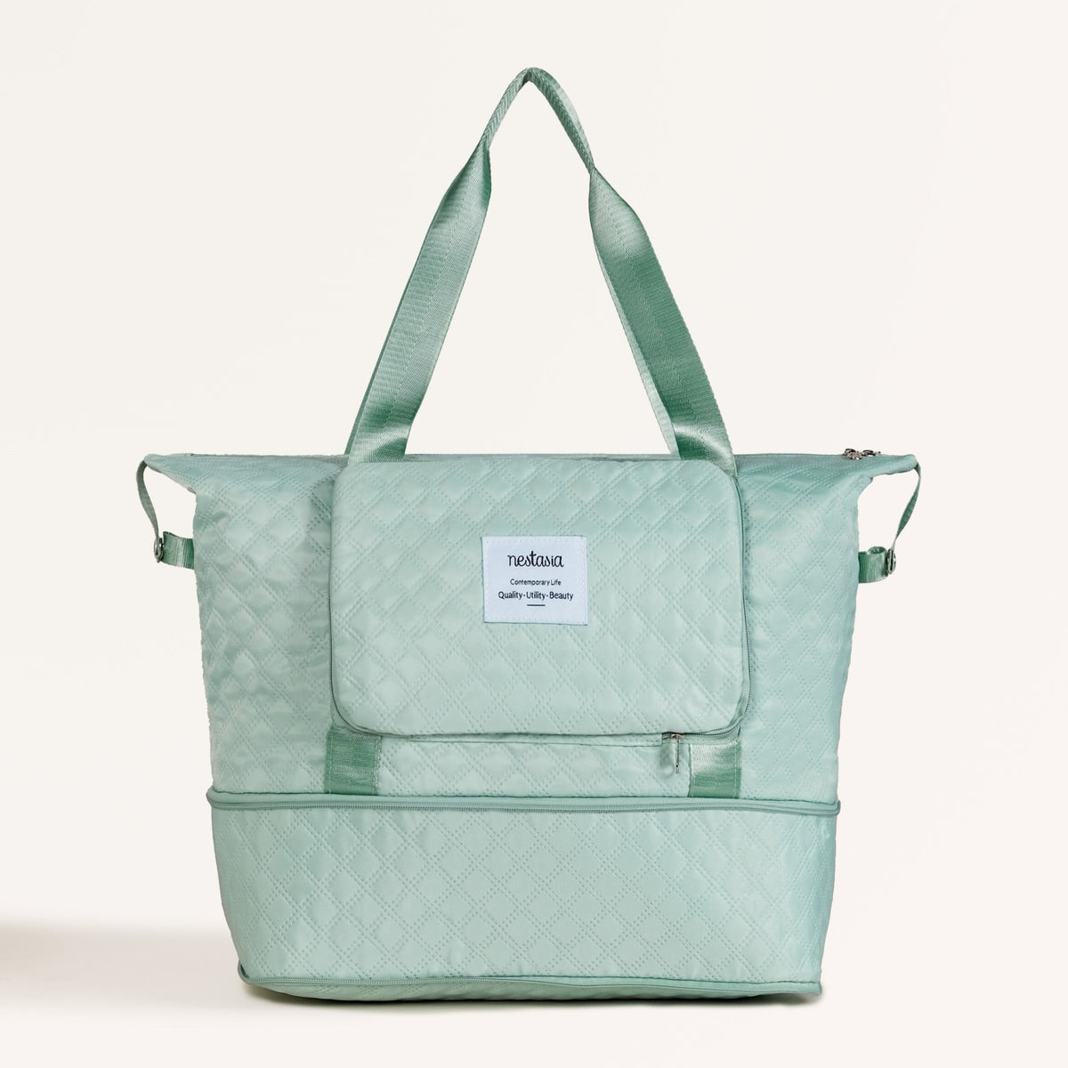 Montara Expandable Foldable Luxe Travel Bag Mint Nestasia