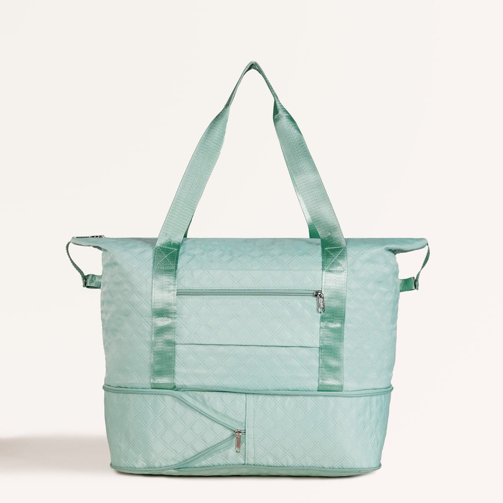 Montara Expandable Foldable Luxe Travel Bag Mint Nestasia