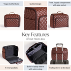 Brown Carry On Travel Bag Nestasia