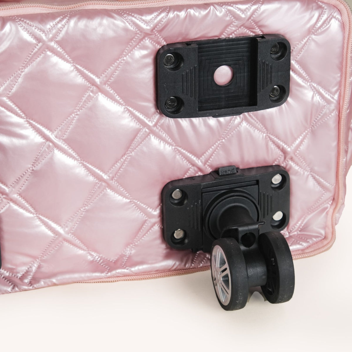 Movo Adjustable Travel Bag With Detachable Wheels Pearl Pink Nestasia