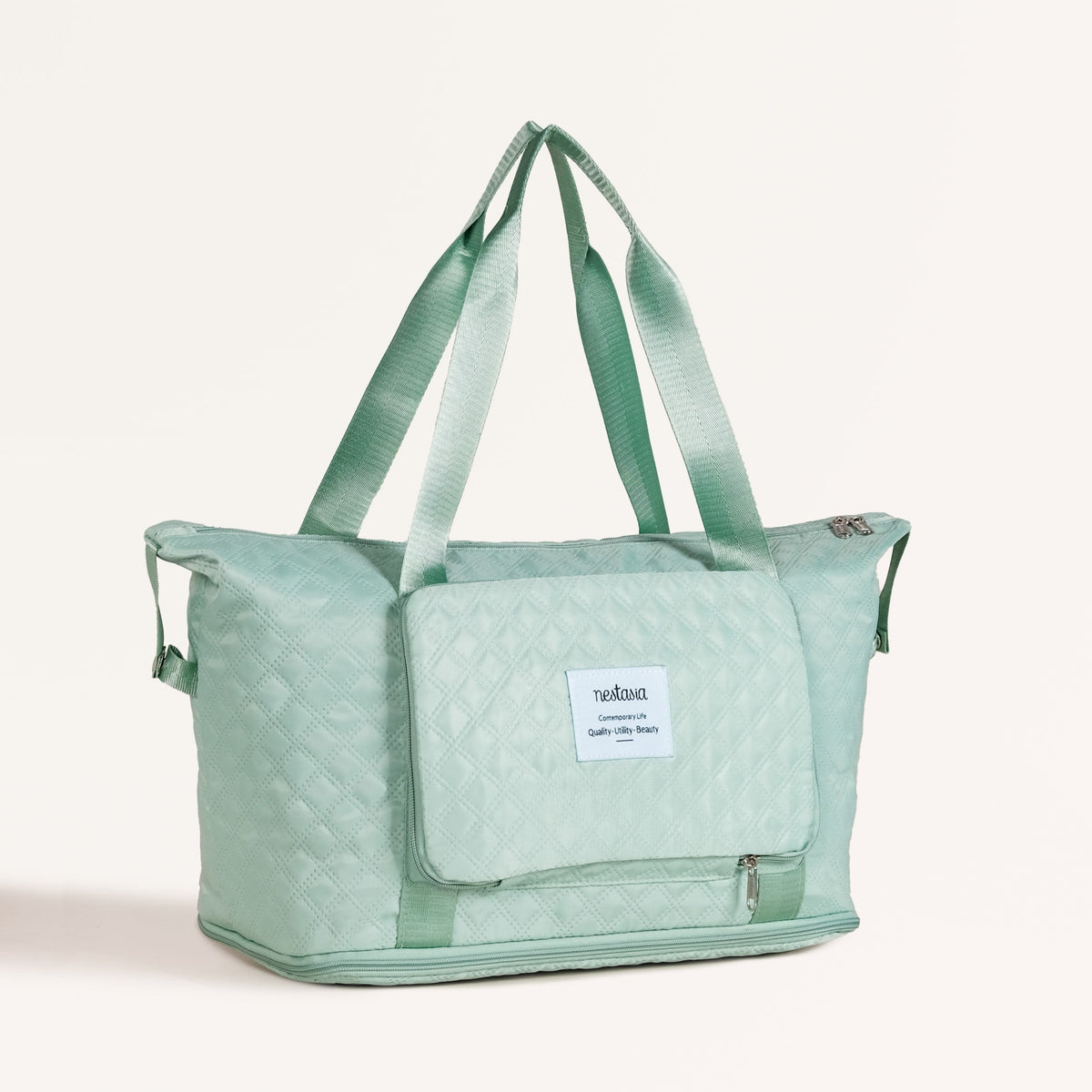Montara Expandable Foldable Luxe Travel Bag Mint Nestasia