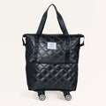 Movo Travel Bag With Removable Wheels Metallic Black Nestasia
