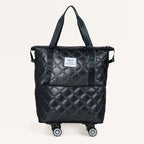 Movo Travel Bag With Removable Wheels Metallic Black Nestasia
