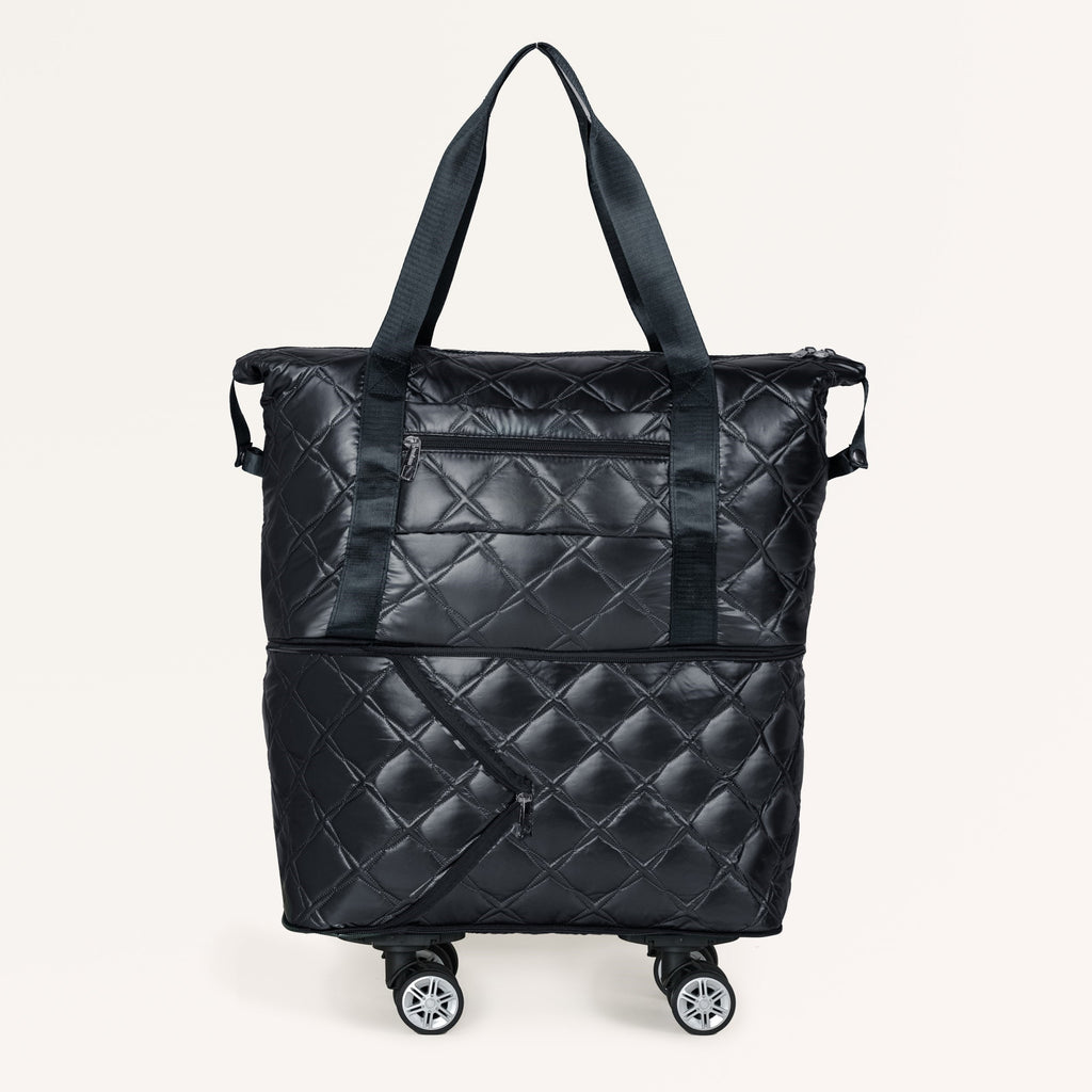 Movo Travel Bag With Removable Wheels Metallic Black Nestasia