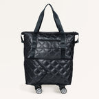 Movo Travel Bag With Removable Wheels Metallic Black Nestasia