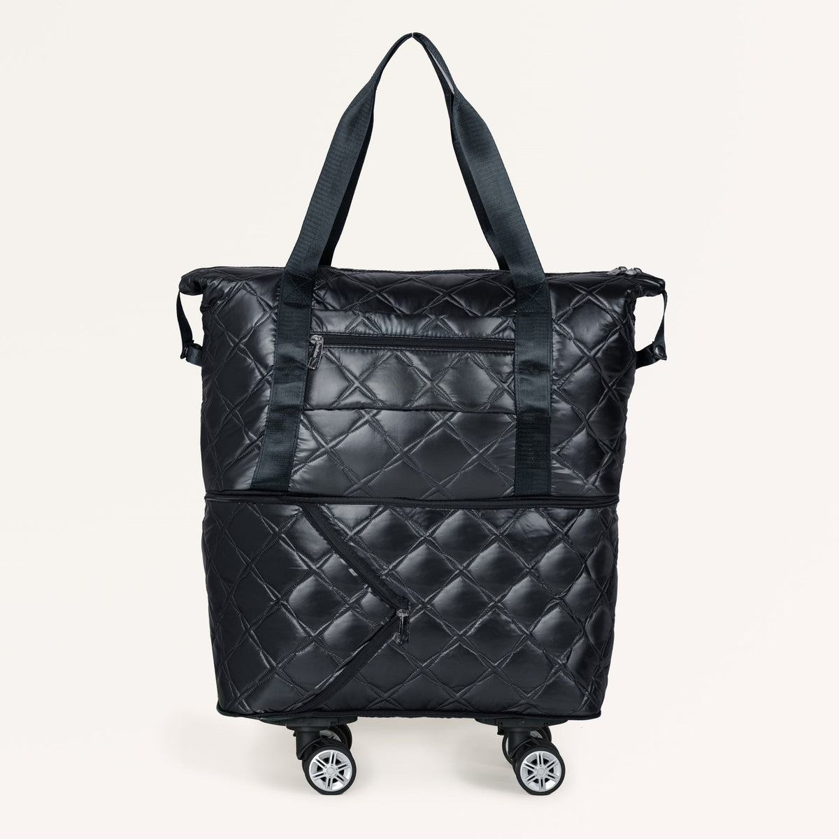Movo Travel Bag With Removable Wheels Metallic Black Nestasia
