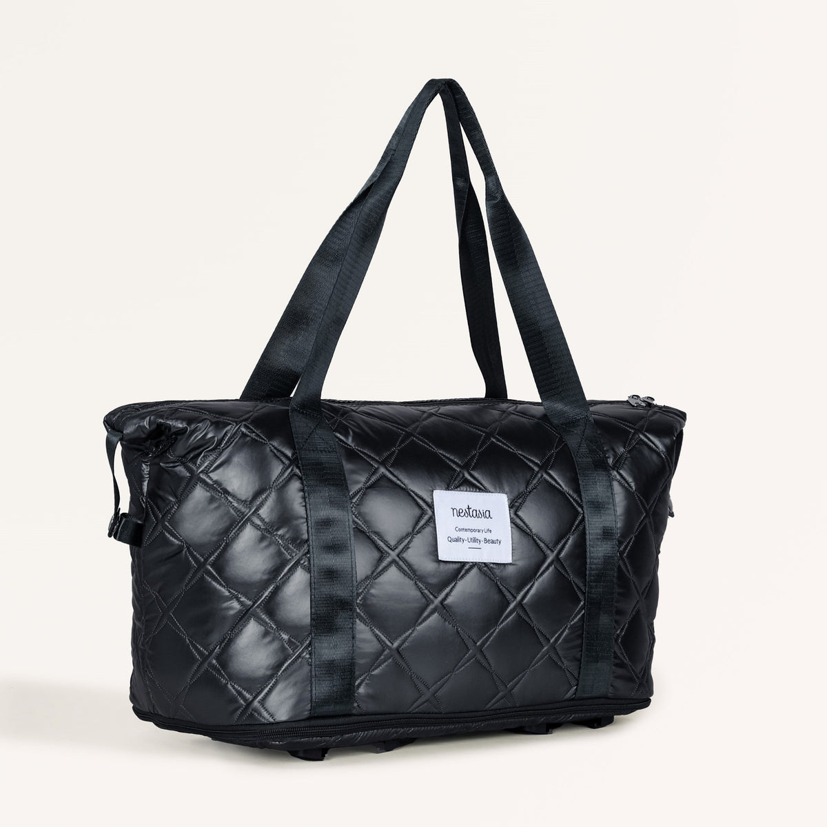 Movo Travel Bag With Removable Wheels Metallic Black Nestasia