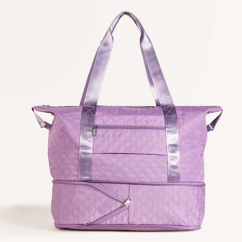 Montara Waterproof Over Night Bag Foldable Expandable Violet Nestasia