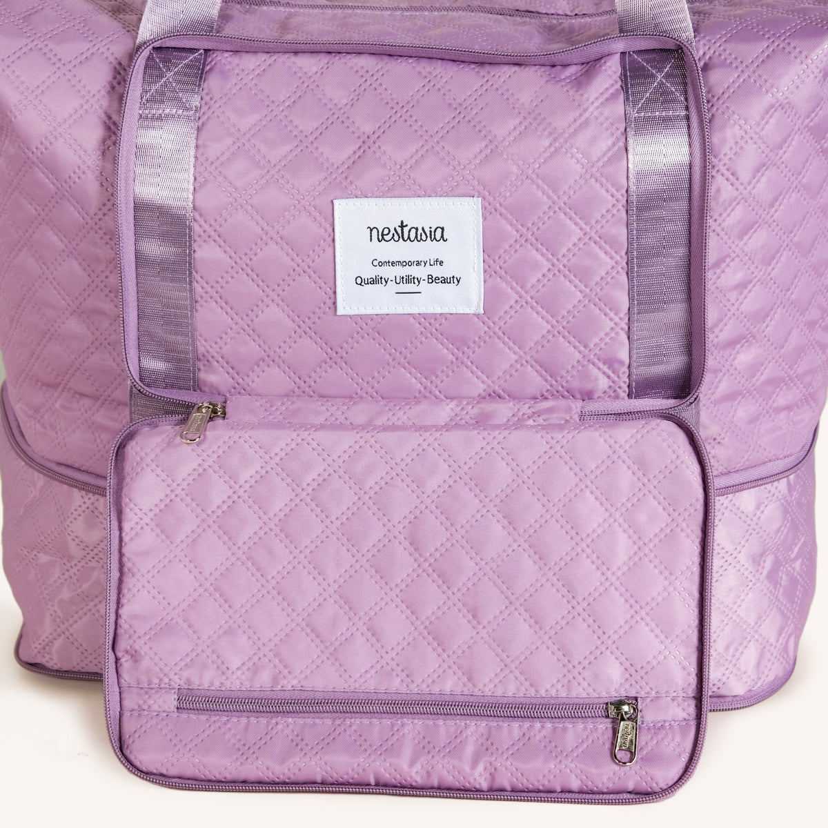 Montara Waterproof Over Night Bag Foldable Expandable Violet Nestasia