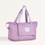 Montara Waterproof Over Night Bag Foldable Expandable Violet Nestasia