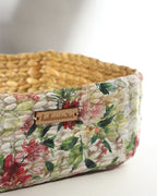 Handwoven Seagrass Storage Basket Trays Set of 3 for Kitchen, Bathroom, and Living Room