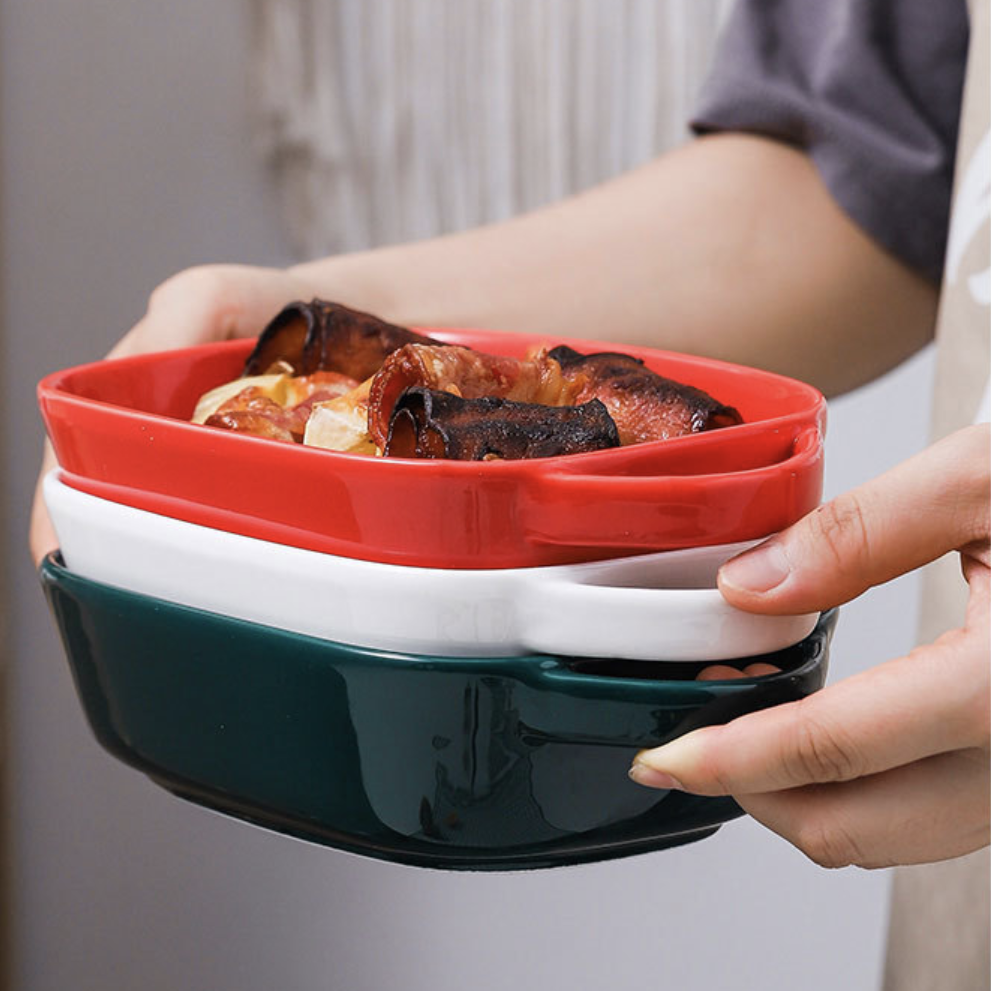 Ceramic Baking Tray With Handles Nestasia