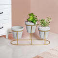 TerraTier Indoor Planter With Stand Grey Nestasia