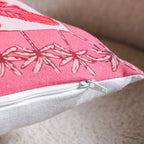 Vibrant Tropic Embroidered Cotton Cushion Cover 50x30cm Nestasia