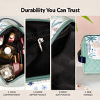 Tropical Mint Cosmetic Pouch