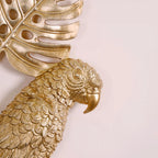 Tropical Parrot Wall Decor Gold Nestasia