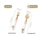 Tropical Soft Girl Cutlery Set Of 4 Nestasia