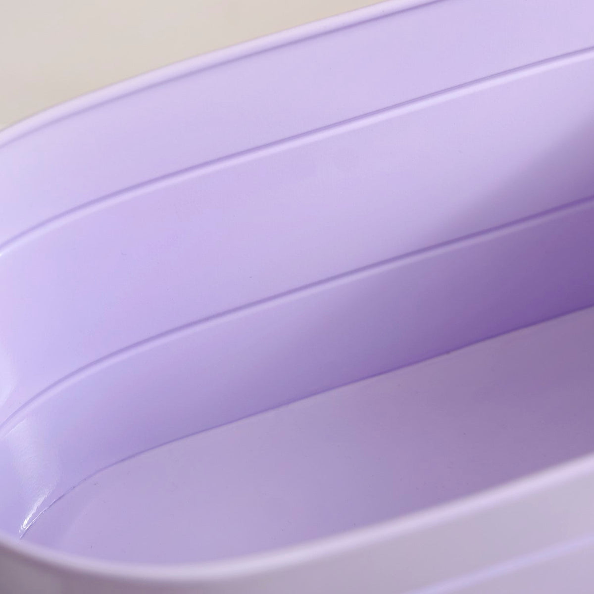 Trough Lined Lavender Oval Plant Holder Set Of 2 Nestasia