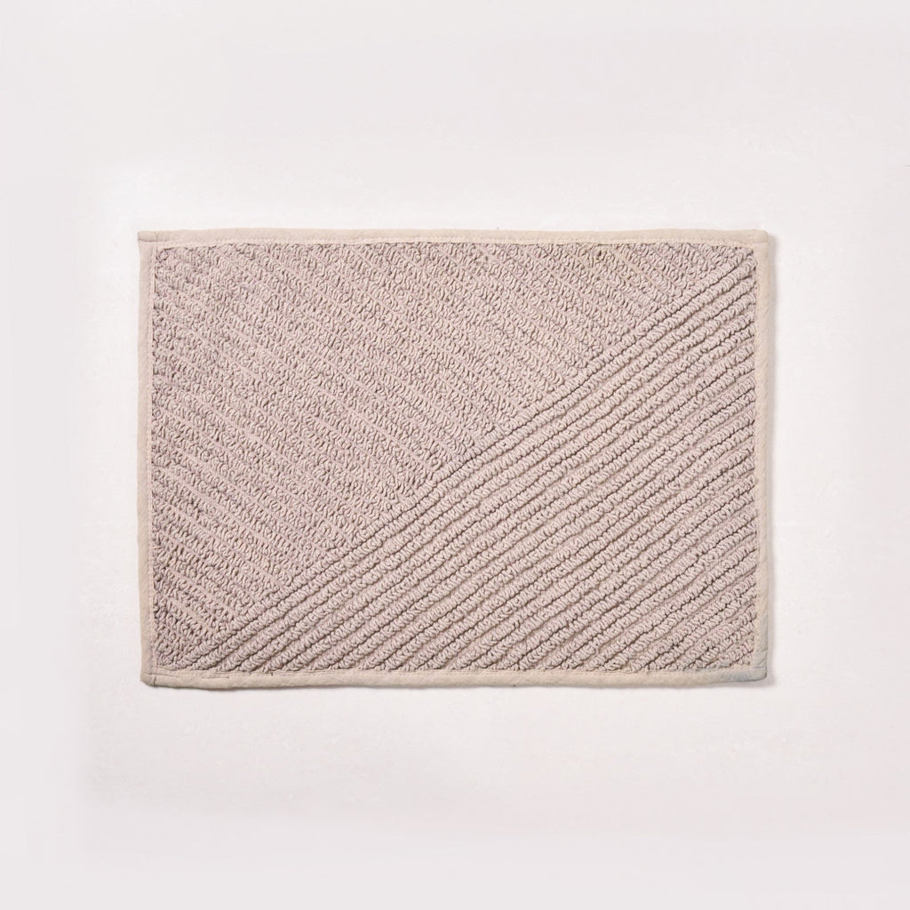 Tufted Cotton Reversible Muted Tones Floor Mat Duo 60x40cm Nestasia