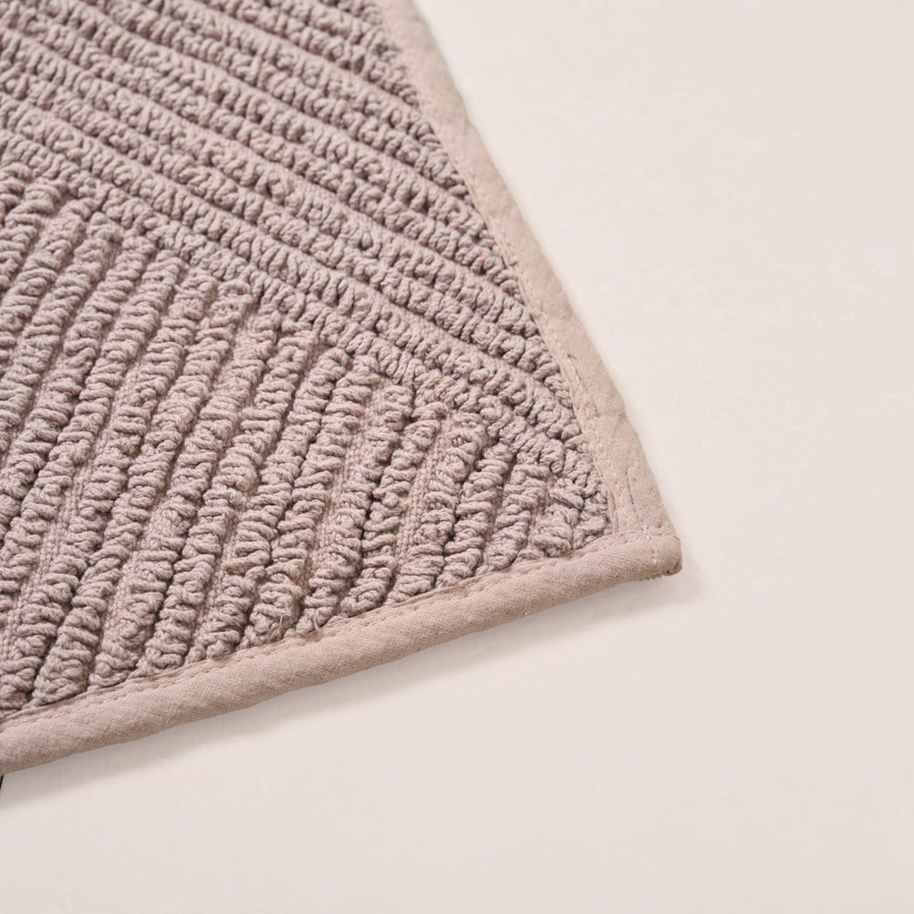 Tufted Cotton Reversible Muted Tones Floor Mat Duo 60x40cm Nestasia