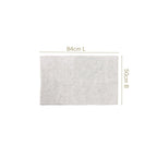 Tufted Cotton Reversible Floor Mat Light Grey 84x50cm Nestasia