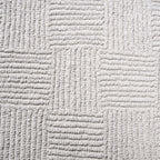 Tufted Cotton Reversible Floor Mat Light Grey 84x50cm Nestasia