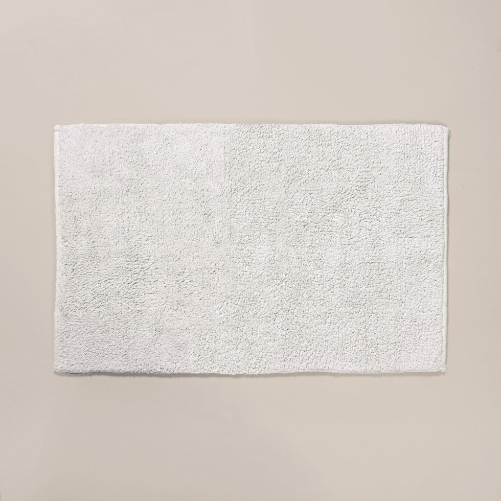 Tufted Cotton Reversible Floor Mat Light Grey 84x50cm Nestasia