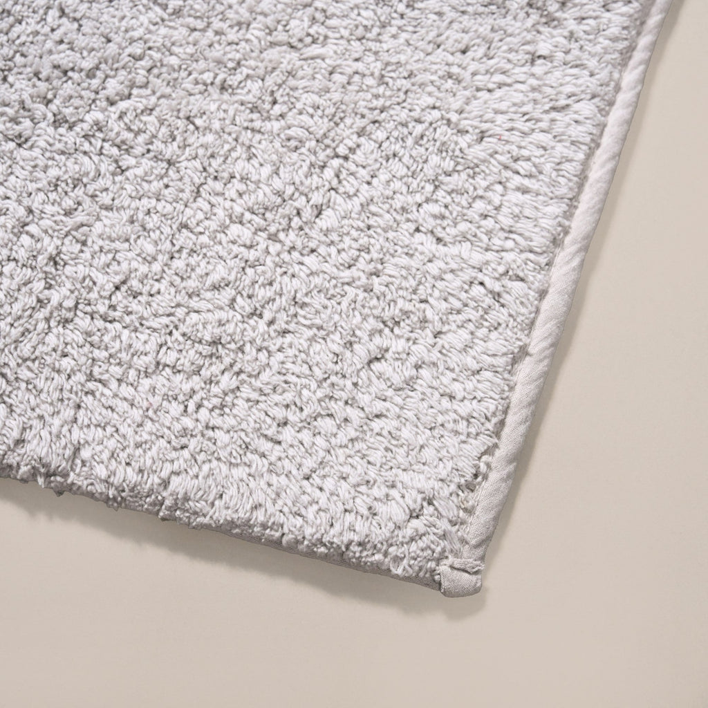 Tufted Cotton Reversible Floor Mat Light Grey 84x50cm Nestasia