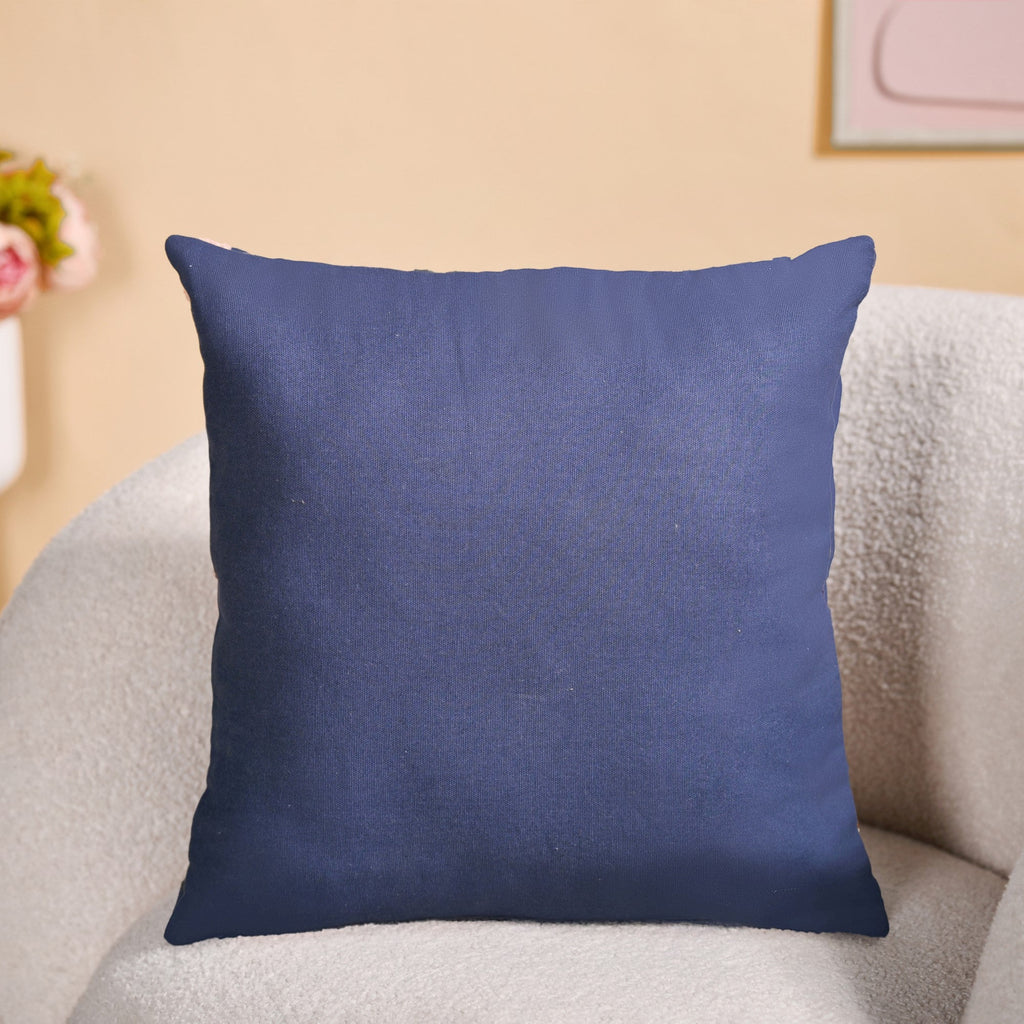 Tufted Floral Embroidered Cushion Cover 40x40cm Nestasia