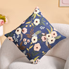 Tufted Floral Embroidered Cushion Cover 40x40cm Nestasia