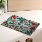 Tulips And Roses Coir Welcome Mat 24x16 Inch Nestasia