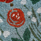 Tulips And Roses Coir Welcome Mat 24x16 Inch Nestasia