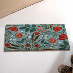 Tulips And Roses Coir Welcome Mat 24x16 Inch Nestasia
