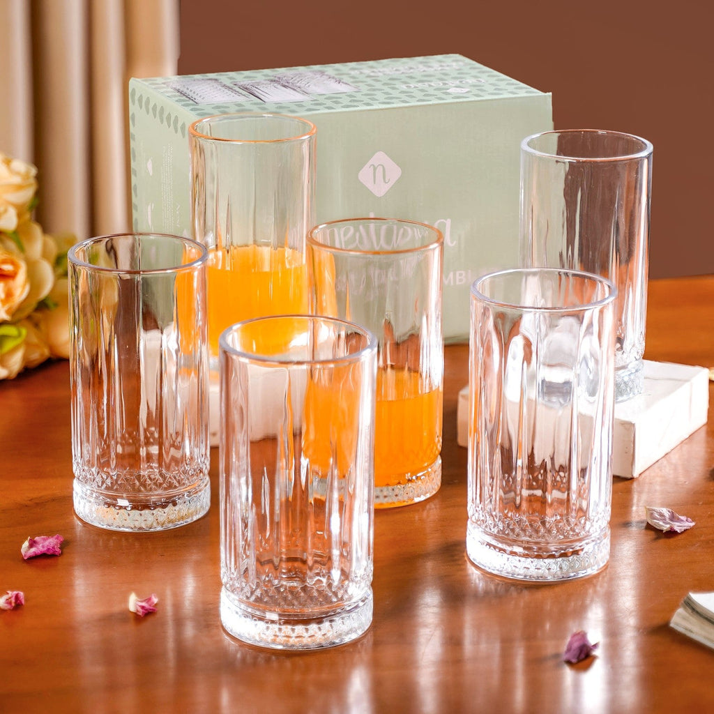 Tall Cocktail Glass Set Of 6 466ml Nestasia