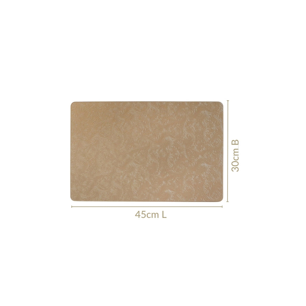 Tuscany Brown Embossed Table Mat Set Of 6 Nestasia