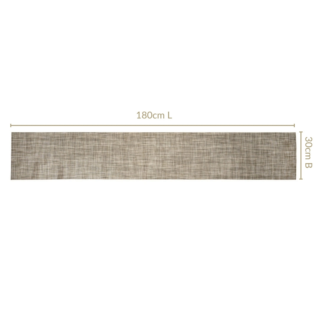 Textured Reversible Washable Table Runner 180x30cm Nestasia
