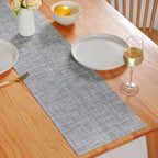 Reversible Washable Table Runner Grey 180x30cm Nestasia