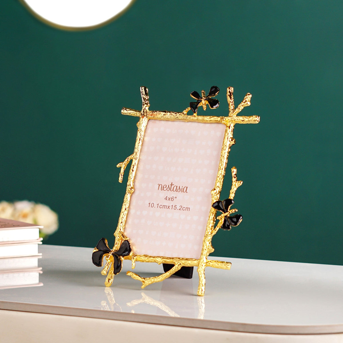 Black Gold Art Photo Frame Small 10x15cm Nestasia