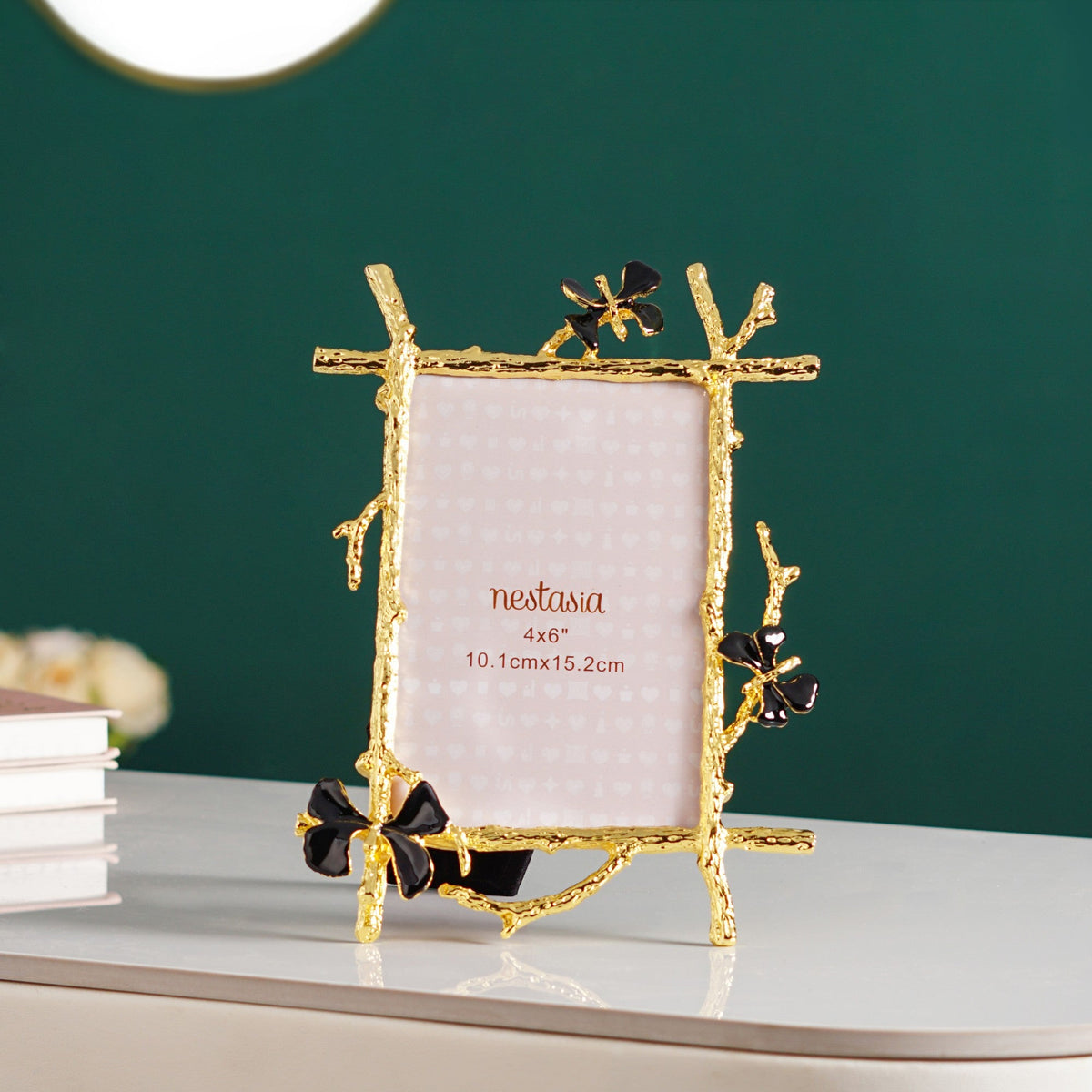 Black Gold Art Photo Frame Small 10x15cm Nestasia