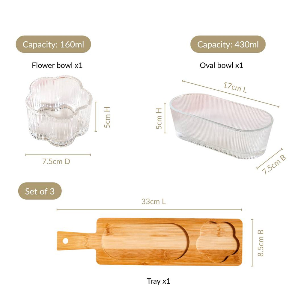 Twin Treat Platter Set Of 3 Nestasia