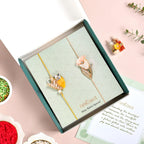 Twin Tulip Pastel Rakhi Set Nestasia