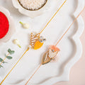 Twin Tulip Pastel Rakhi Set Nestasia