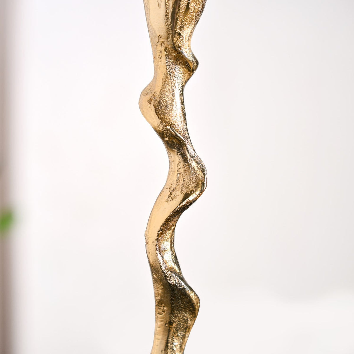 Twirl Table Candle Holder Set Of 2 Gold Nestasia
