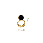 Twisted Grace Earrings Black Nestasia