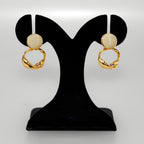 Twisted Grace Earrings White Nestasia