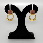 Twisted Grace Earrings Mauve Nestasia